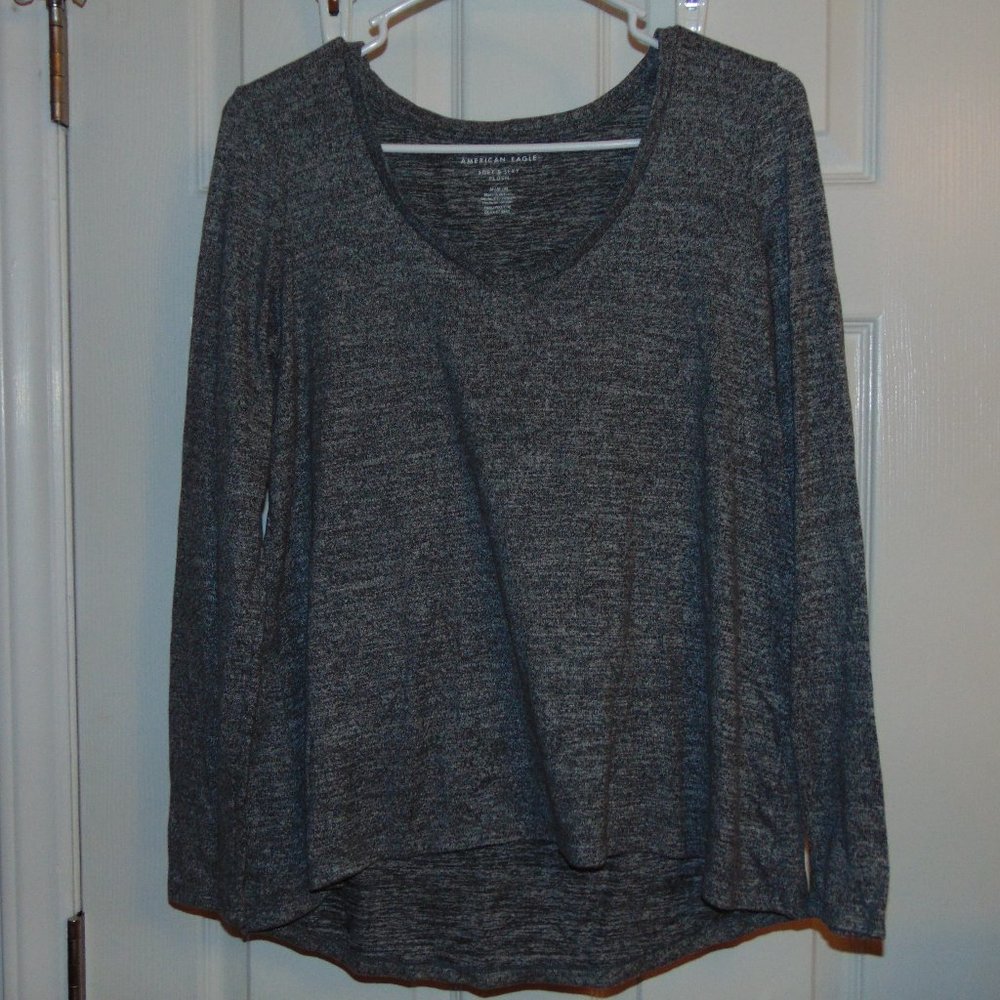 Women's Gray/Black Sweater